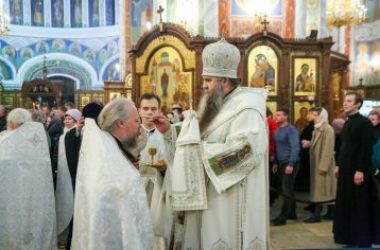 Митрополит Георгий совершил Всенощное бдение в Александро-Невском кафедральном соборе Нижнего Новгорода 6 января 2020 года
