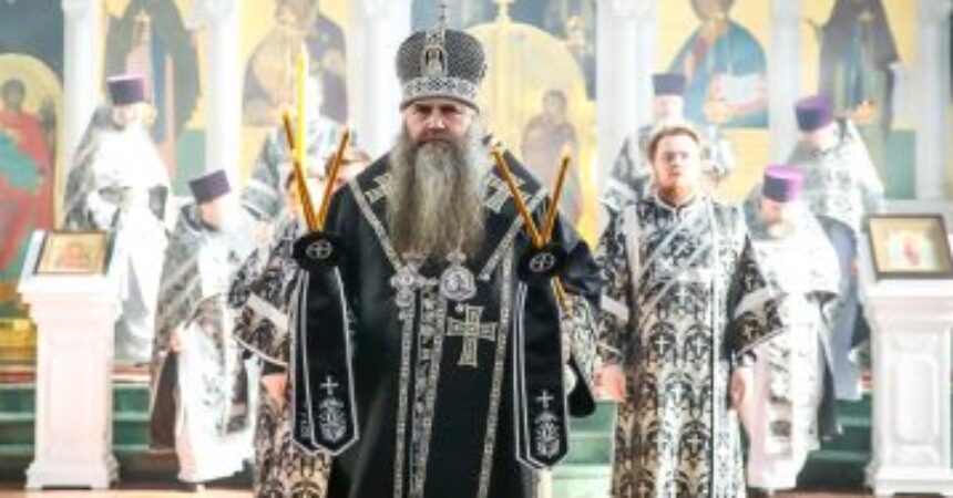 Митрополит Георгий совершил литургию Преждеосвященных Даров в храме в честь Владимирской иконы Божией Матери