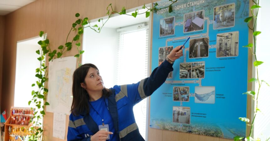 21 мая учащиеся 8а класса Православной гимназии Александра Невского посетили Слудинскую водопроводную станцию ОАО «Водоканал»