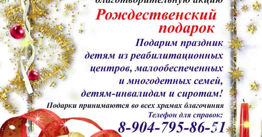 Благотворительная акция «Рождественский подарок» проходит в Канавинском благочинии
