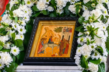 Праздник Входа Господня в Иерусалим отметили в храме в честь Владимирской иконы Божией Матери Канавинского благочиния