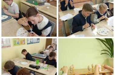 В православной гимназии Александра Невского состоялся мастер-класс по украшению деревянных яиц